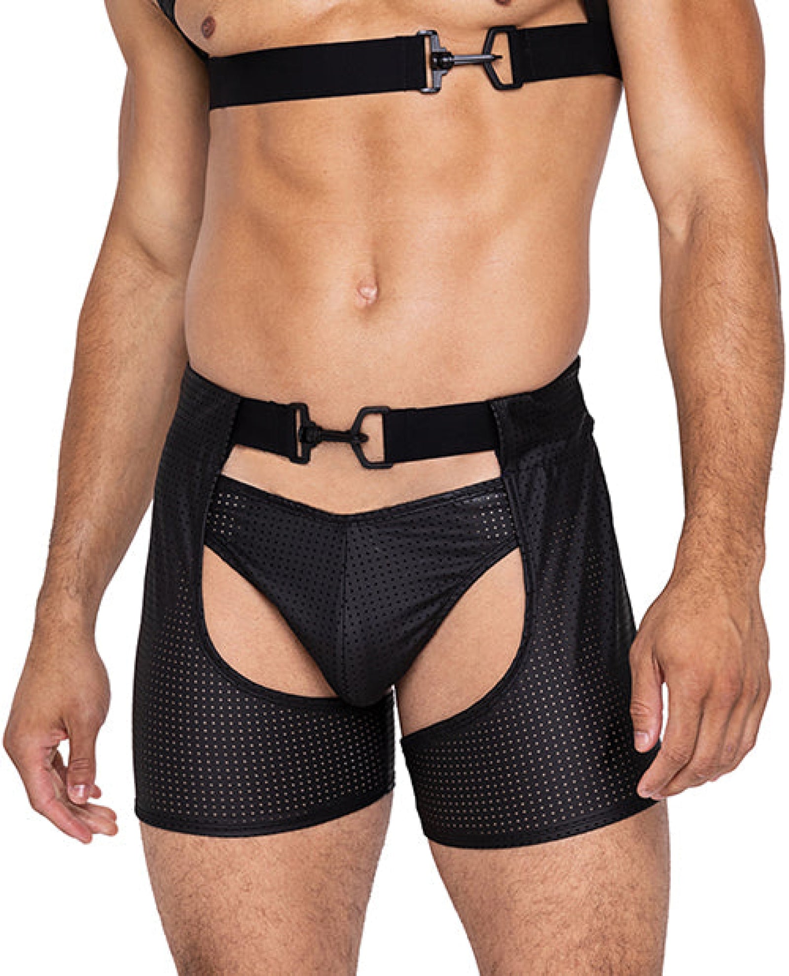 Master Thong W/contoured Pouch Black Roma Costume