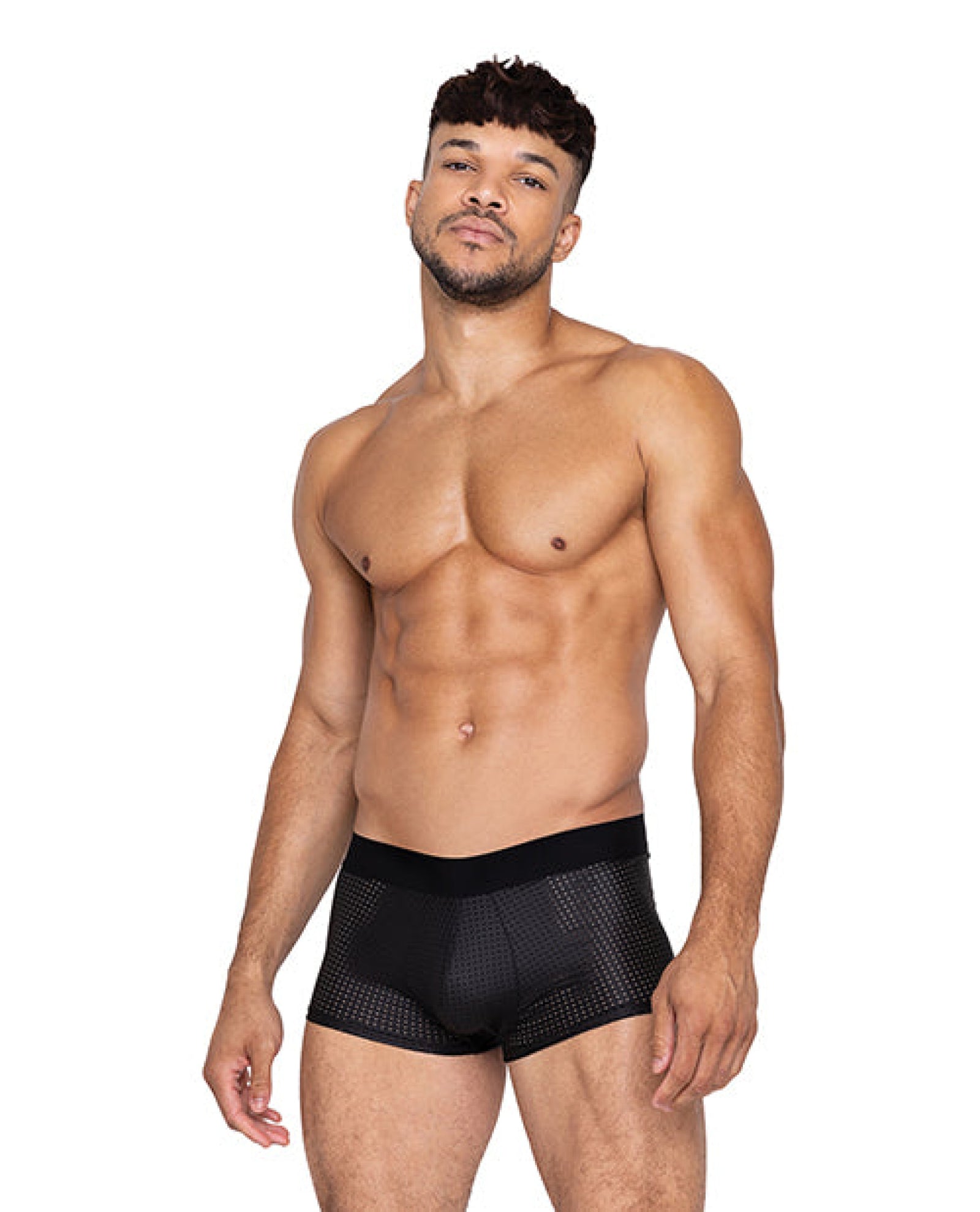 Master Trunks W/contoured Pouch Black Roma Costume