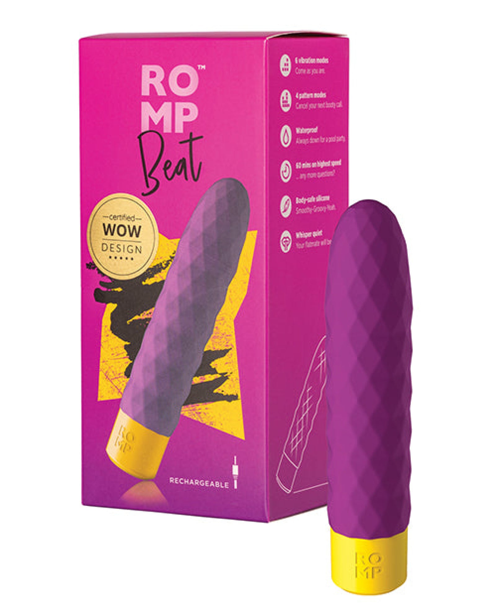 Romp Beat Bullet Vibrator - Purple Romp