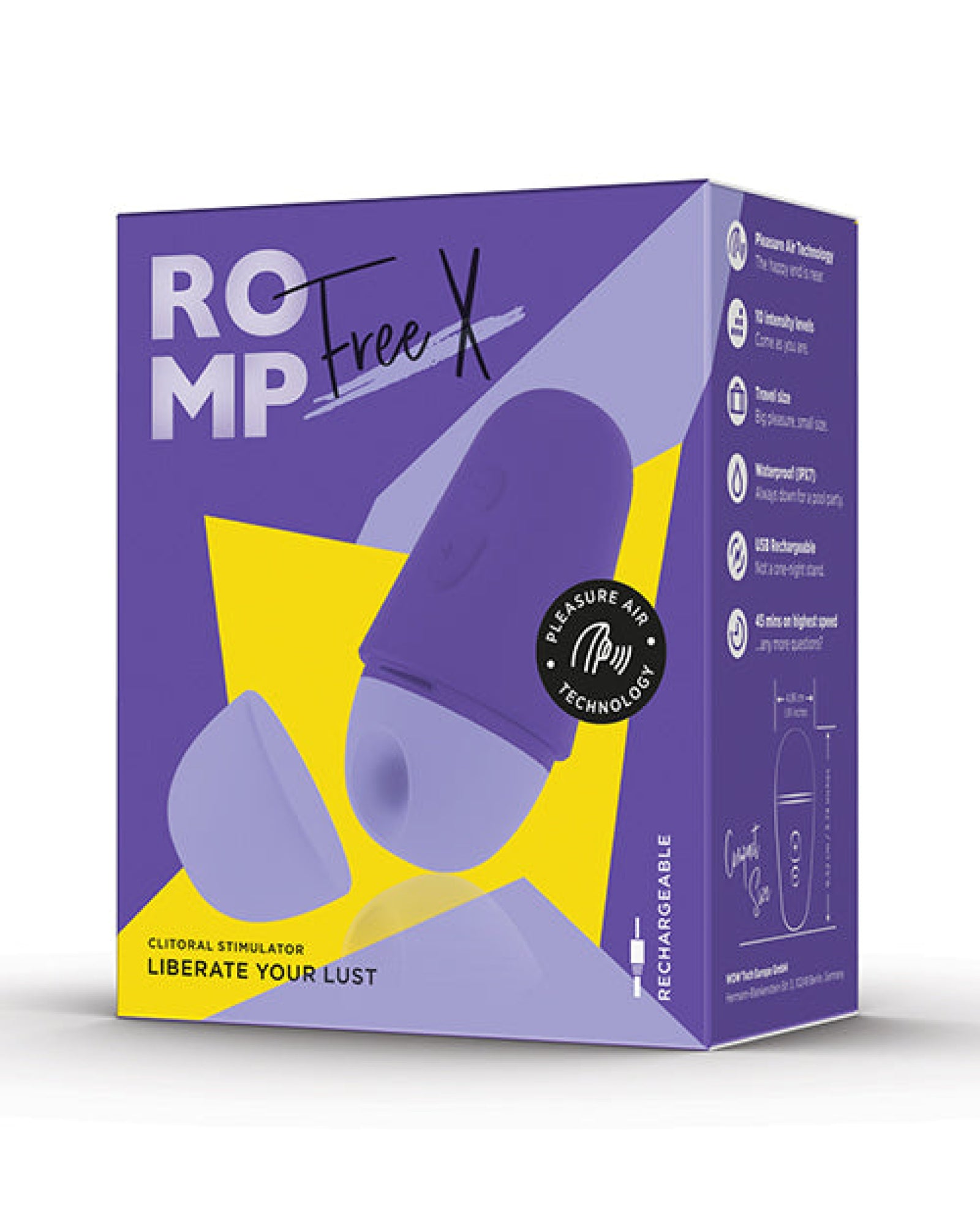 ROMP Free X Clitoral Vibrator - Purple Romp