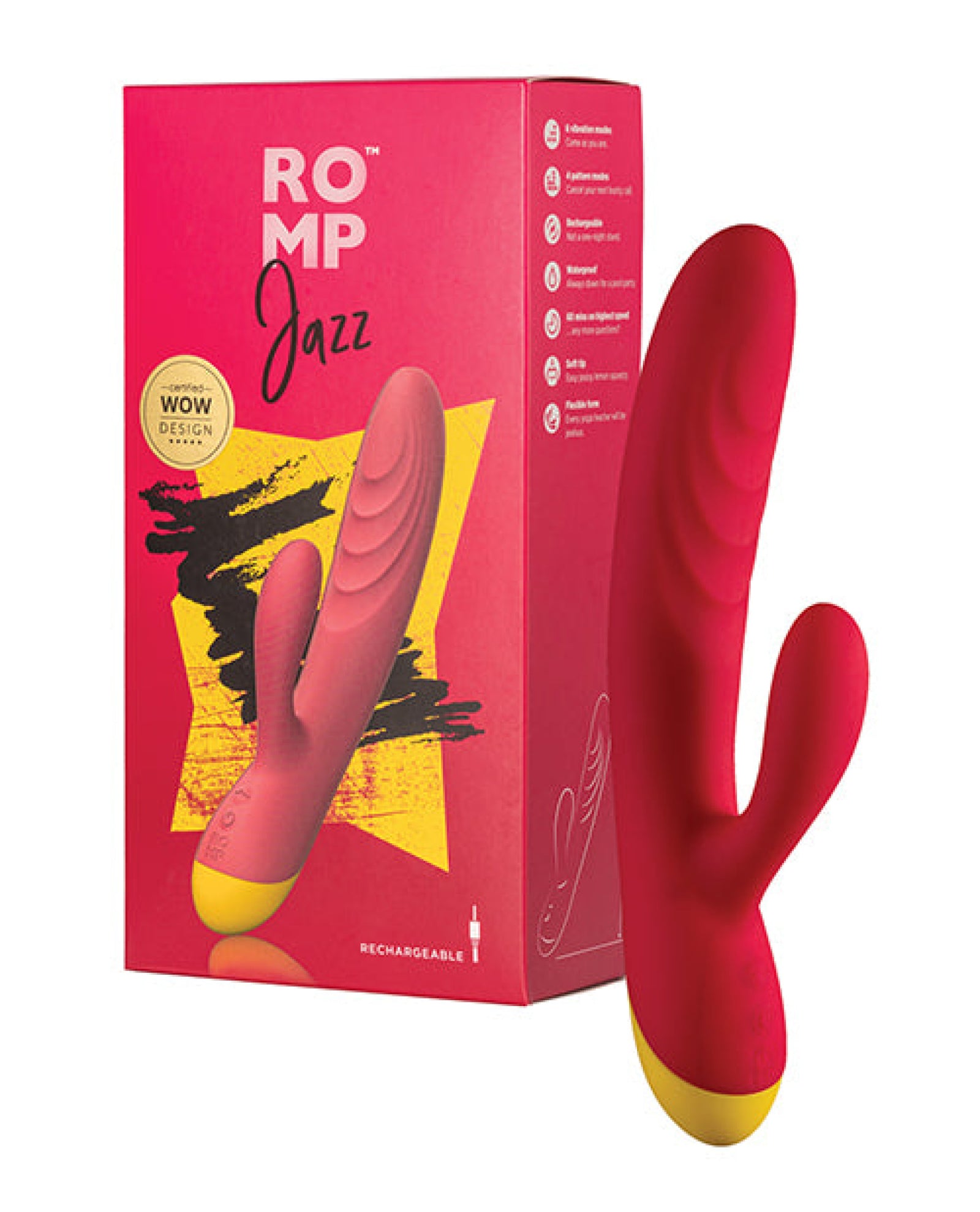 Romp Jazz Rabbit Vibrator - Berry Romp