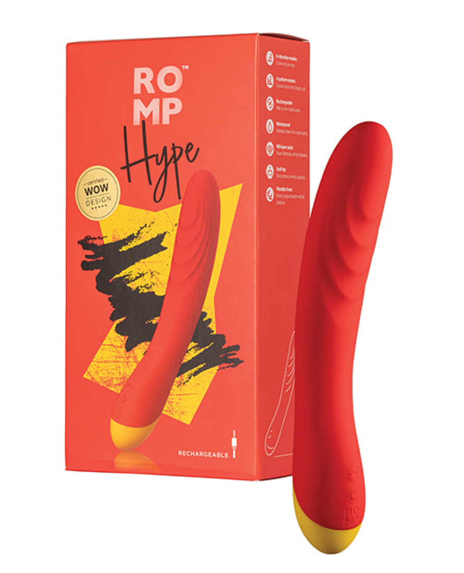 Romp Hype G Spot Vibrator - Red Romp