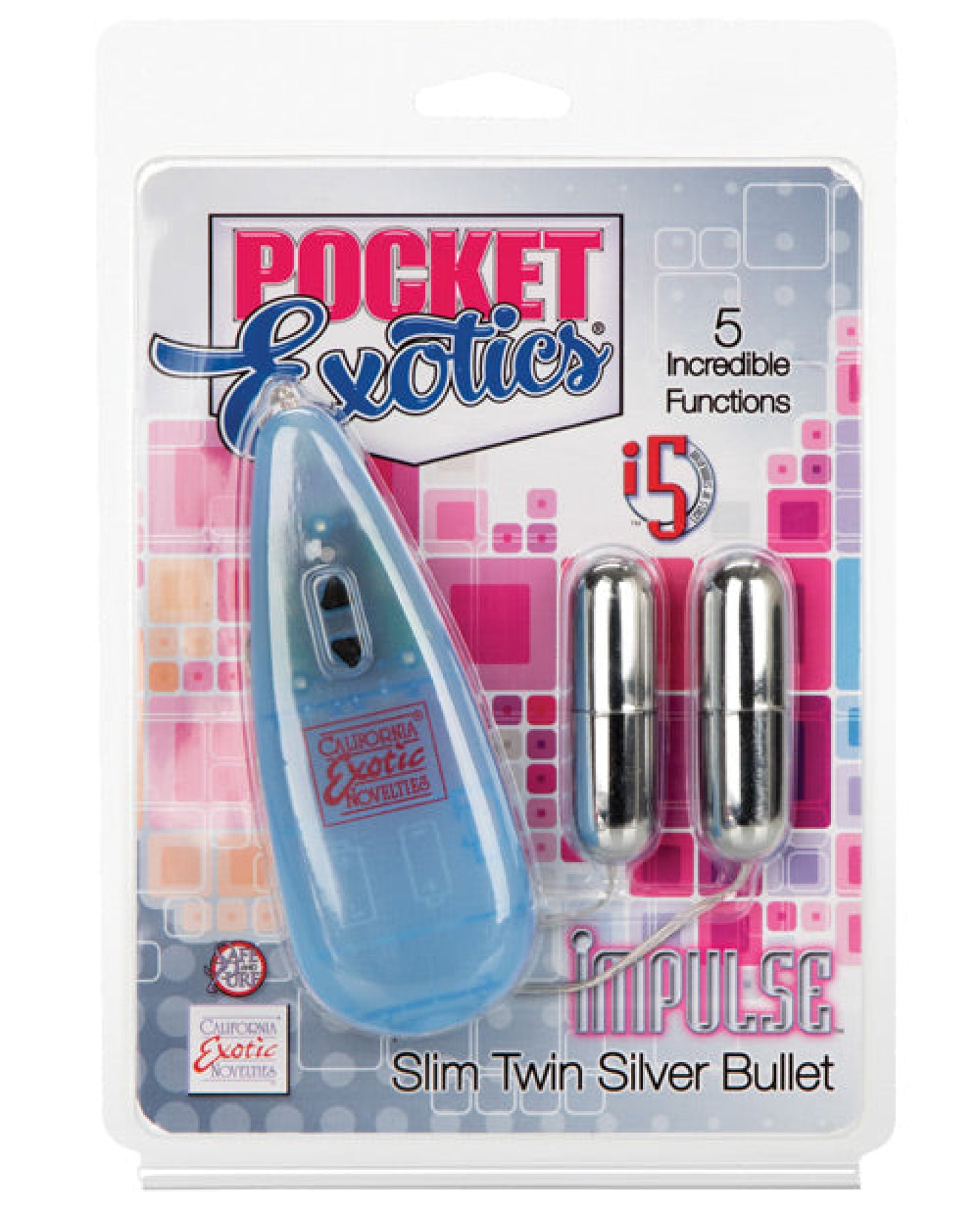 Impulse Pocket Paks W-twin Silver Bullets California Exotic Novelties
