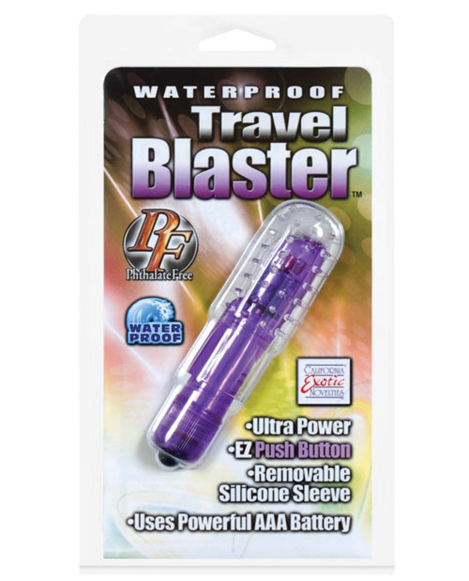 Travel Blaster W/silicone Sleeve Waterproof California Exotic Novelties
