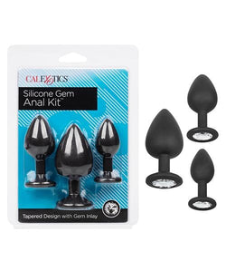 Silicone Gem Anal Kit - Black California Exotic Novelties