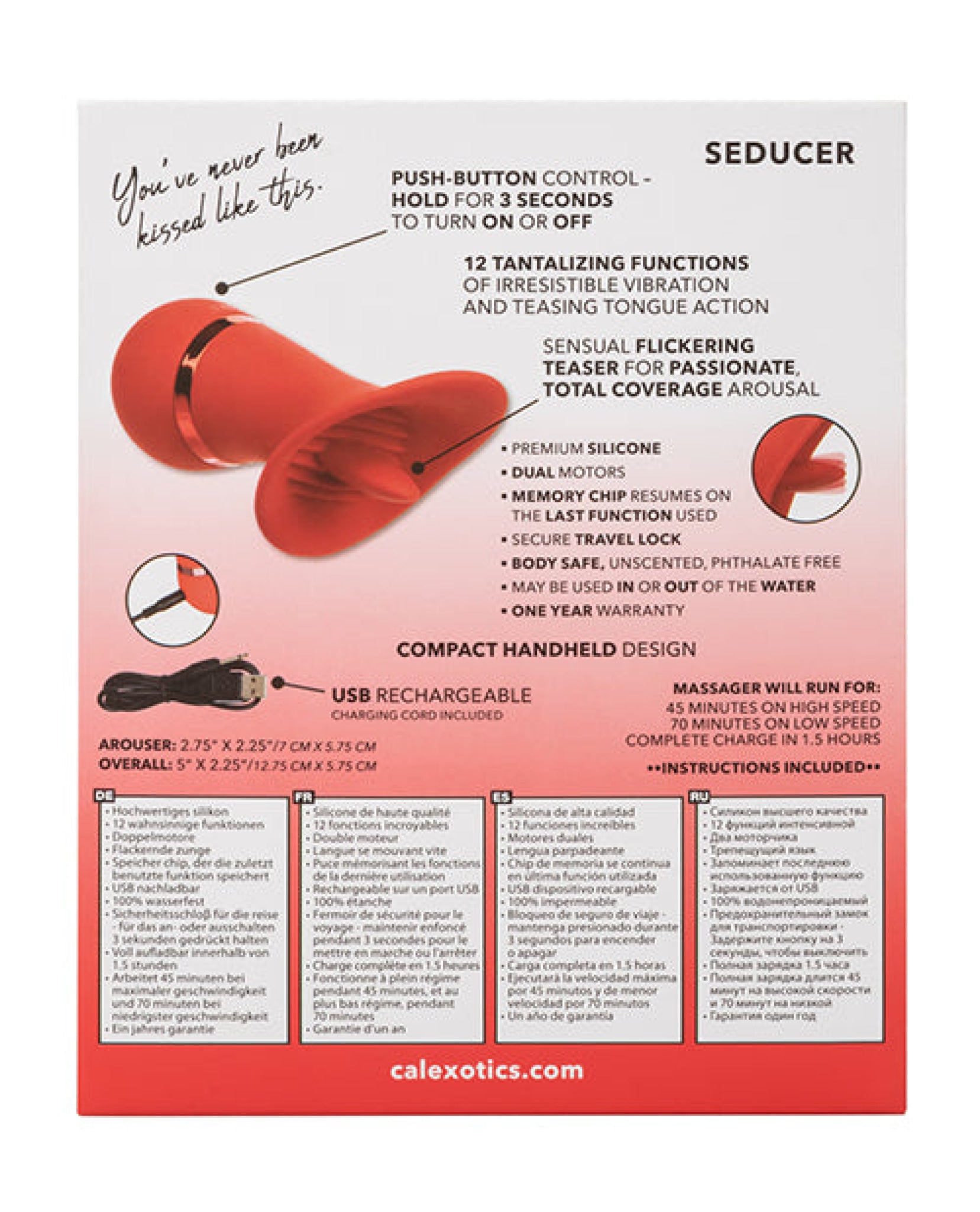 French Kiss Seducer - Red California Exotic Novelties