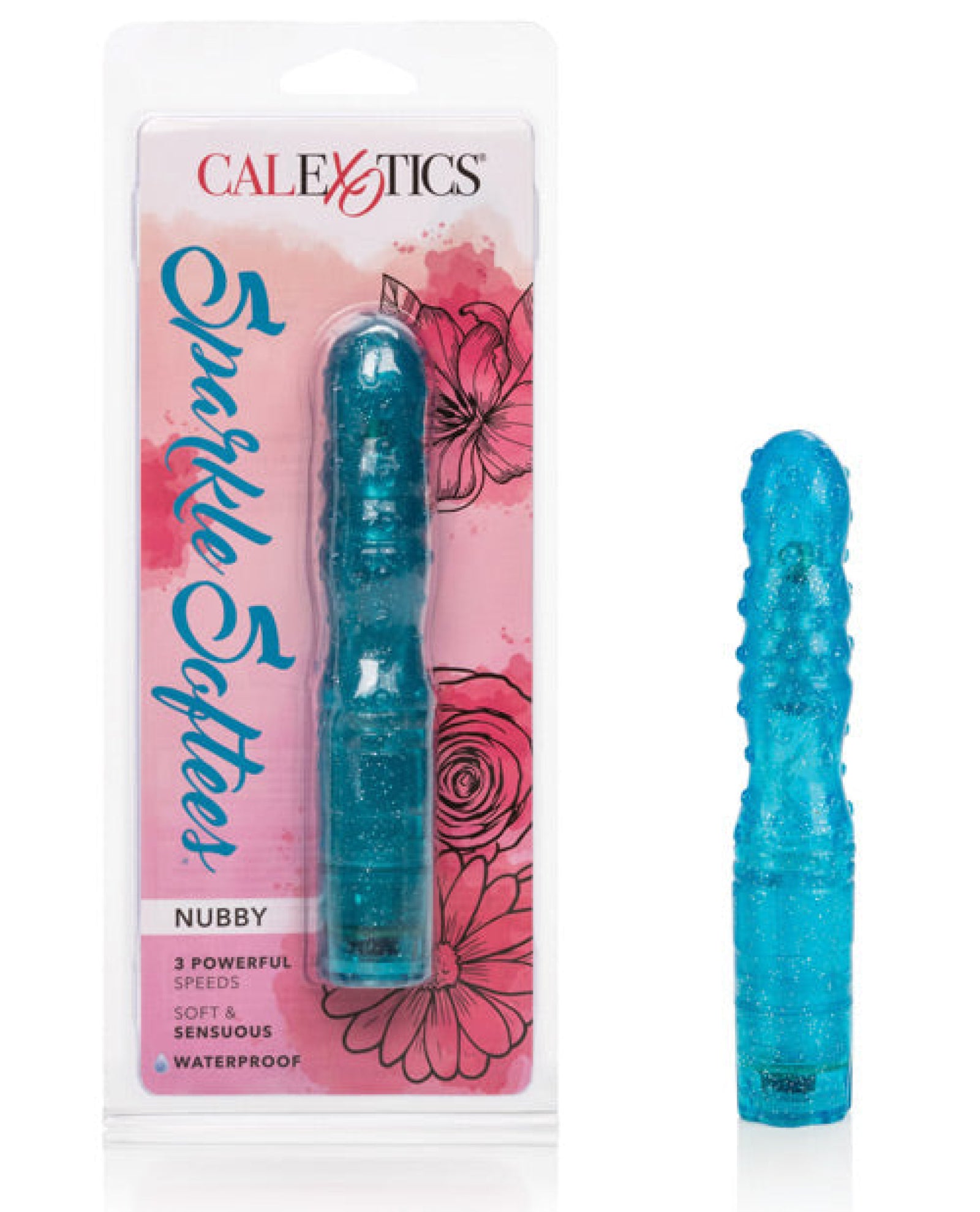 Sparkle Softees Nubbie - Blue California Exotic Novelties