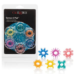 Senso 6 Pack Rings - Assorted Colors California Exotic Novelties