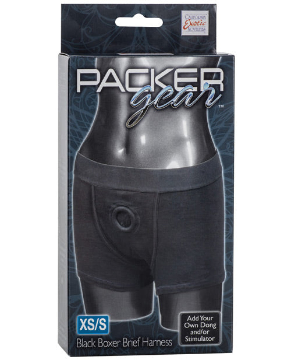 Packer Gear Boxer Harness - Black California Exotic Novelties