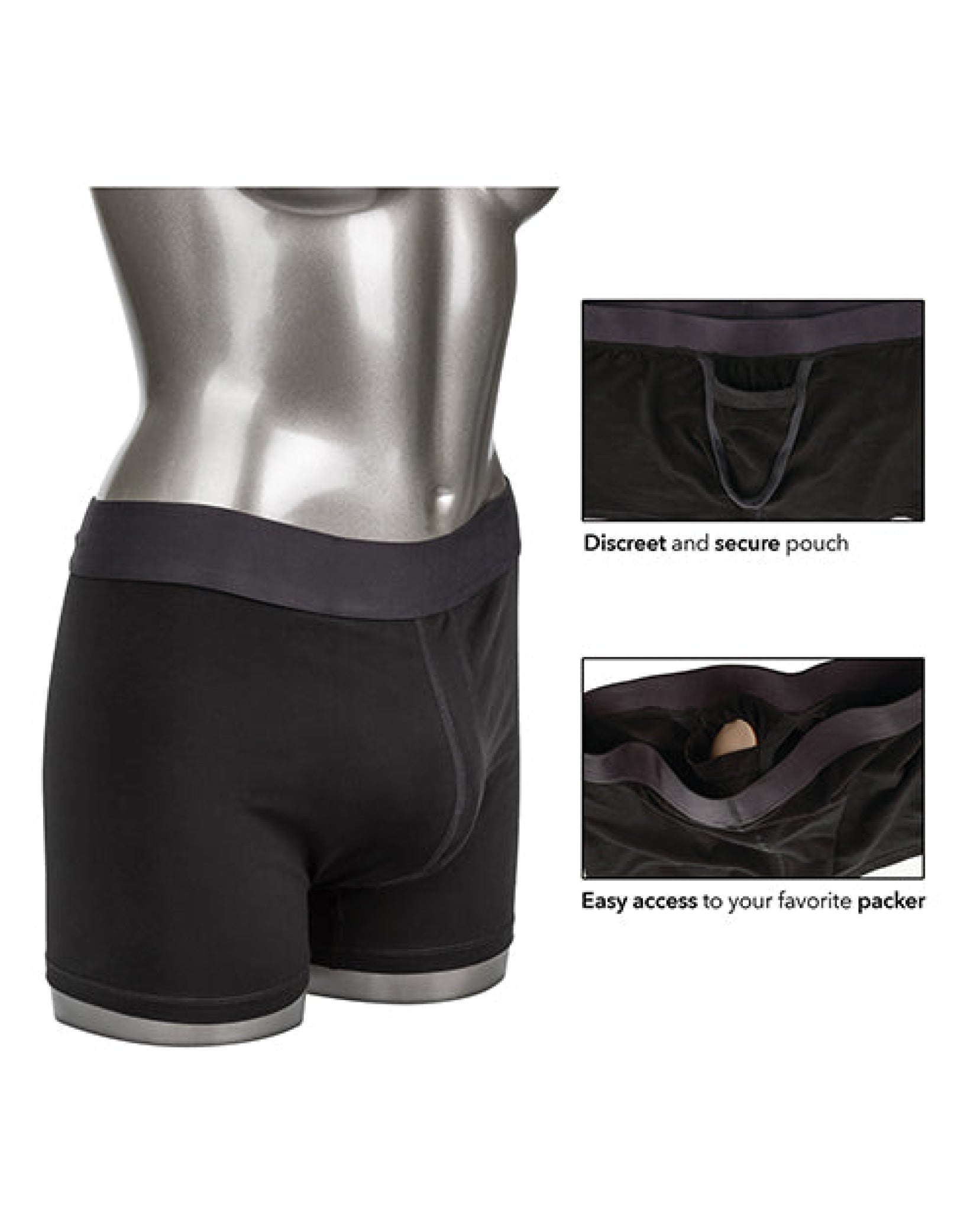 Packer Gear Boxer Brief With Packing Pouch California Exotic Novelties