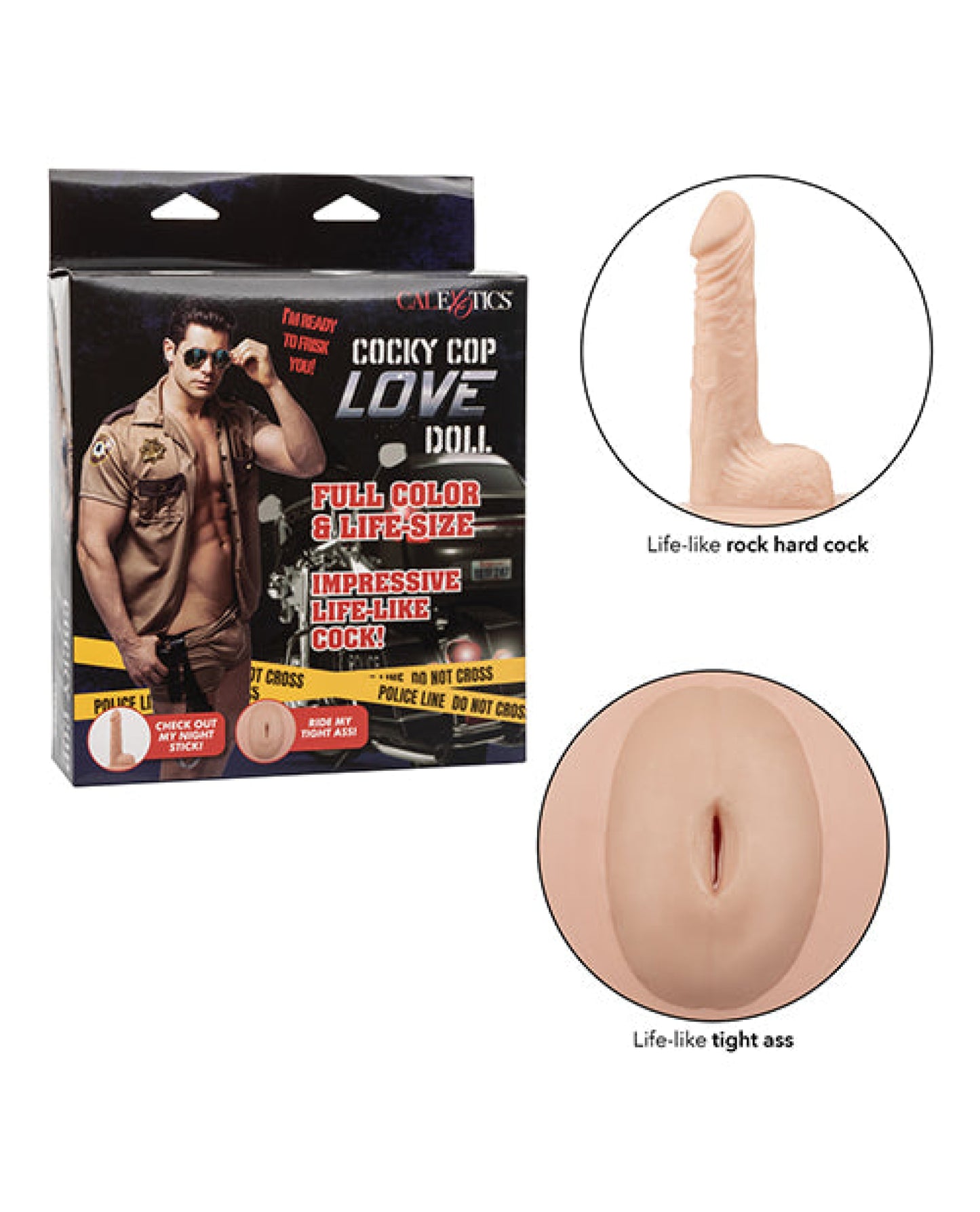 Cocky Cop Love Doll - Ivory California Exotic Novelties