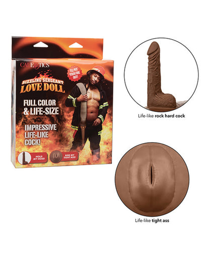 Sizzling Sergeant Love Doll - Brown California Exotic Novelties
