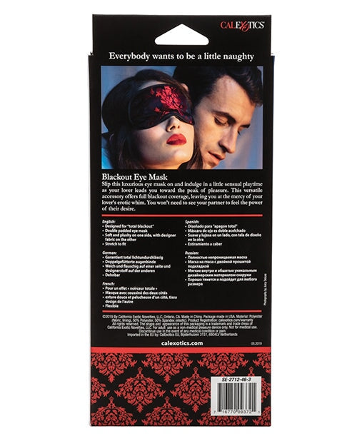 Scandal Black Out Eyemask -  Black-red California Exotic Novelties