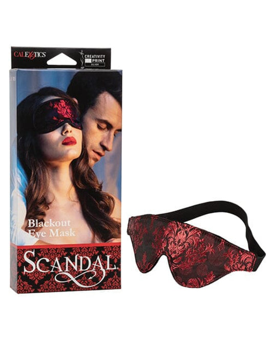 Scandal Black Out Eyemask -  Black-red California Exotic Novelties 1657