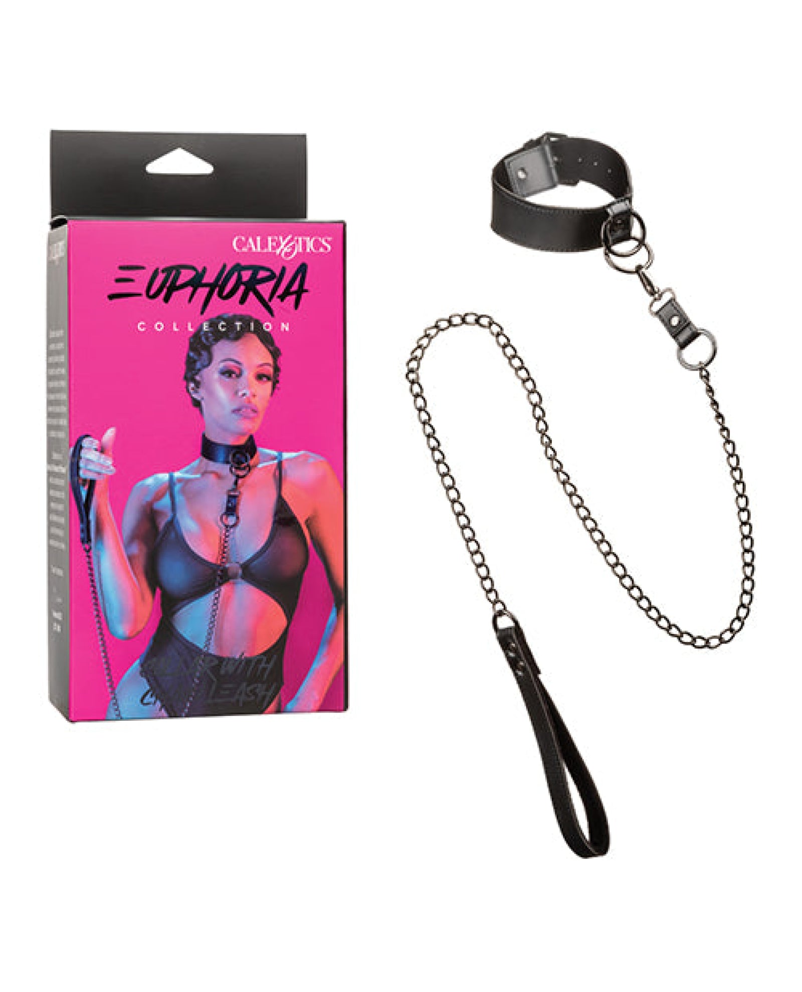 Euphoria Collection Collar W/chain Leash California Exotic Novelties