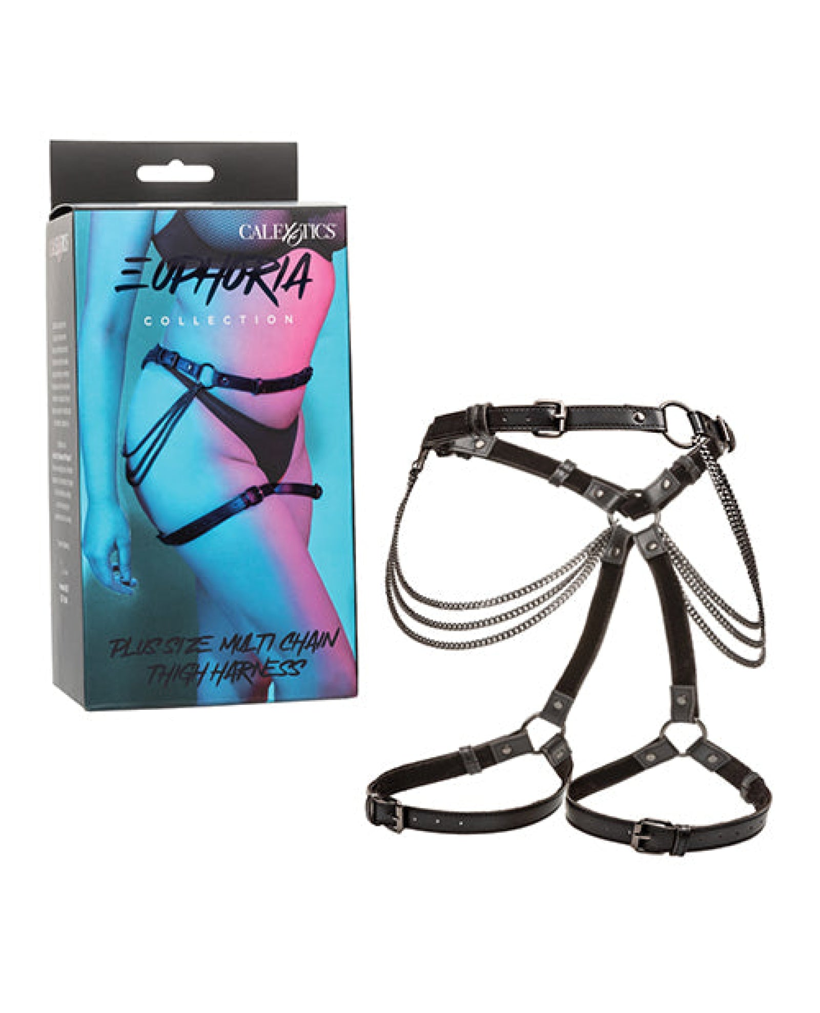 Euphoria Collection Plus Size Multi Chain Thigh Harness California Exotic Novelties
