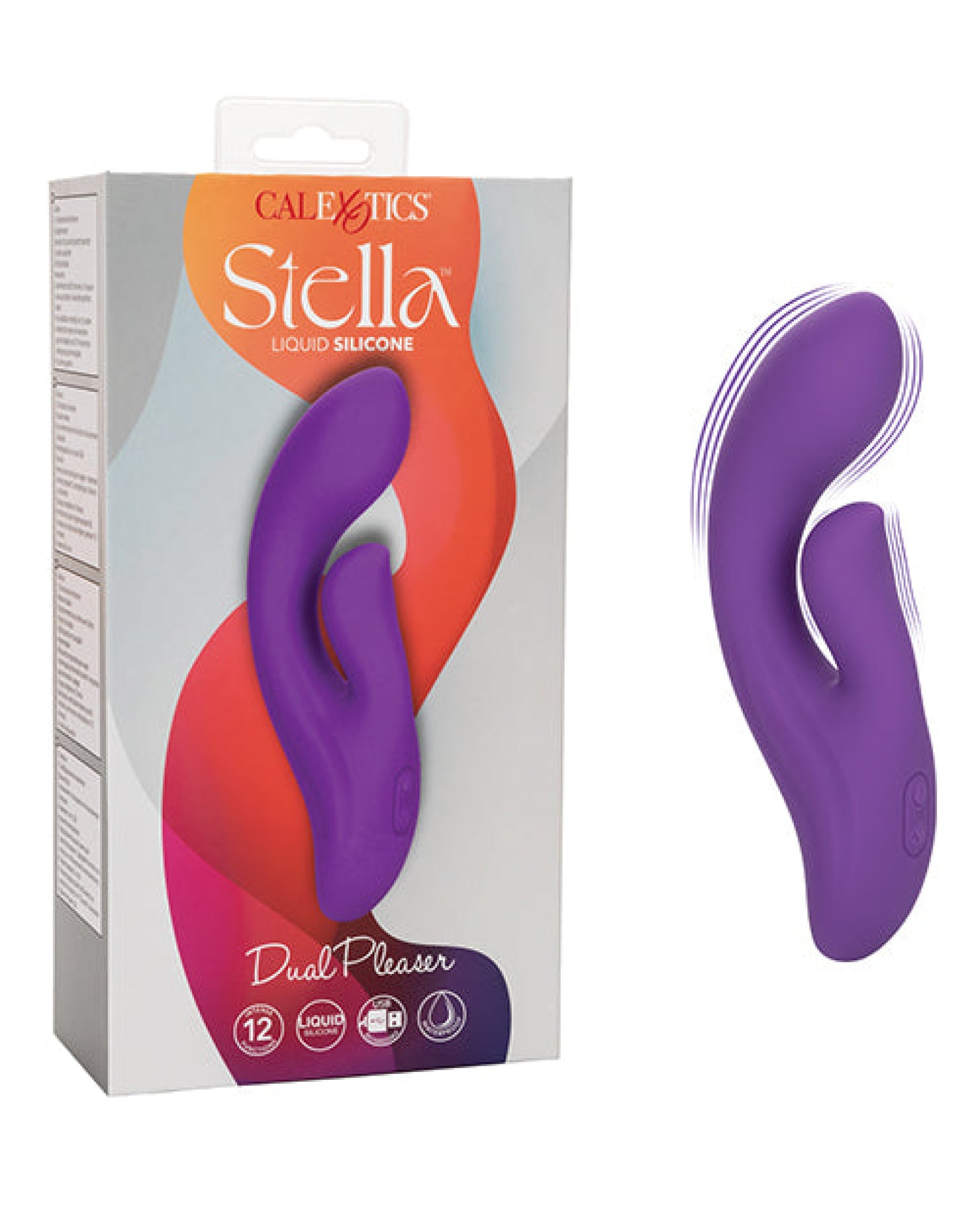 Stella Liquid Silicone Dual Pleaser - Purple California Exotic Novelties