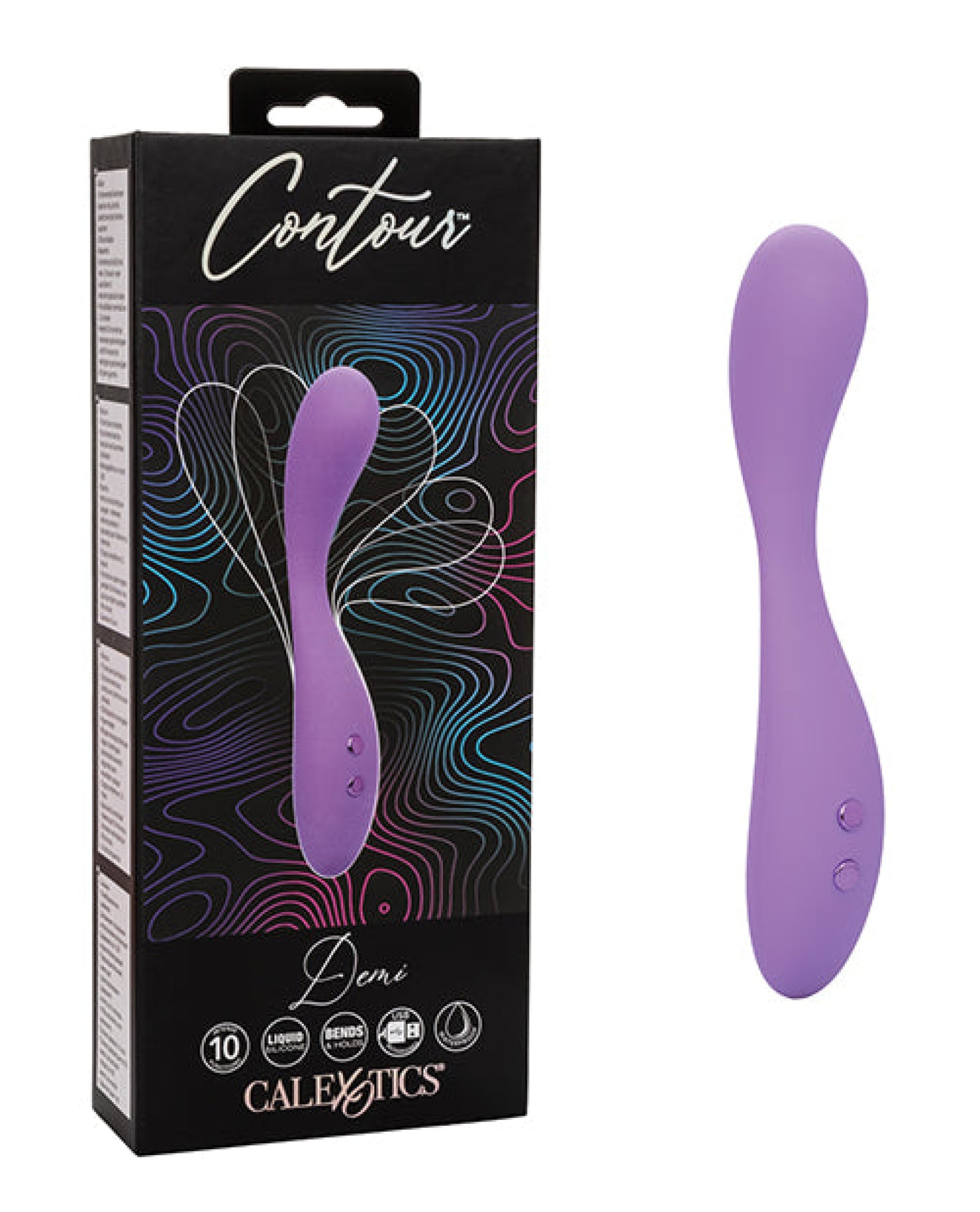 Contour Demi Flexible Massager - Purple California Exotic Novelties
