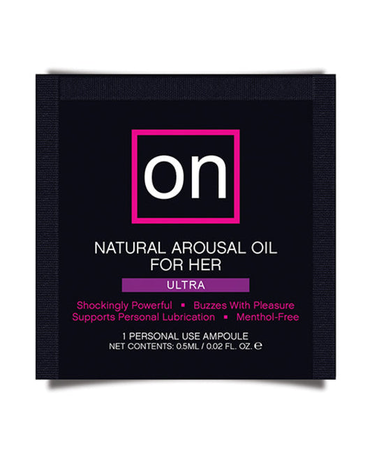 On For Her Arousal Oil Ultra - Single Use Ampoule Sensuva 1657