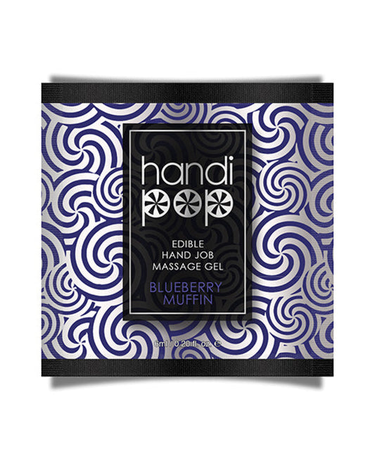 Handipop Hand Job Massage Gel Single Use Packet - 6 Ml Blueberry Muffin Sensuva 1657