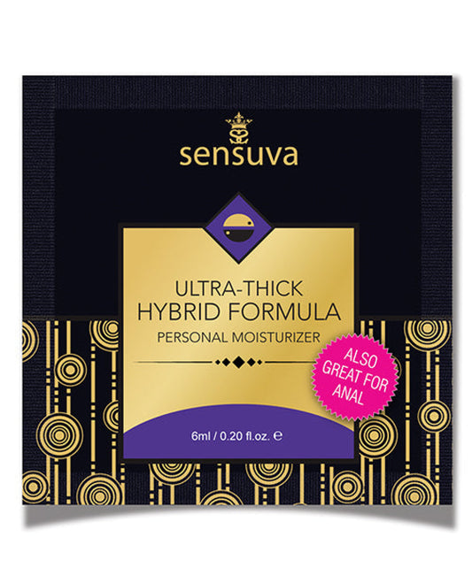 Sensuva Ultra Thick Hybrid Personal Moisturizer Single Use Packet Sensuva Valencia Naturals 1657
