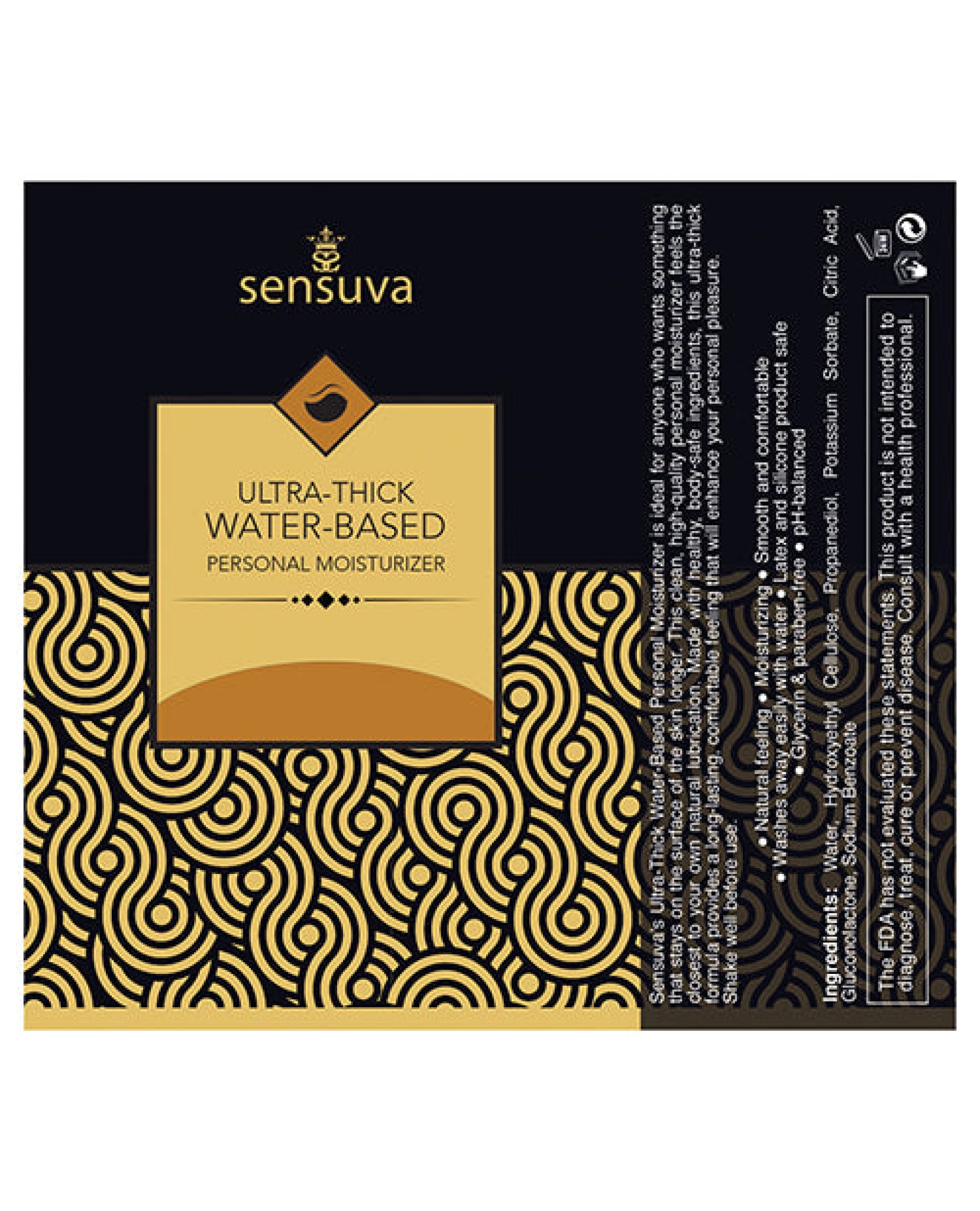 Sensuva Ultra Thick Water Based Personal Moisturizer - 1.93 Oz  Salted Caramel Sensuva Valencia Naturals