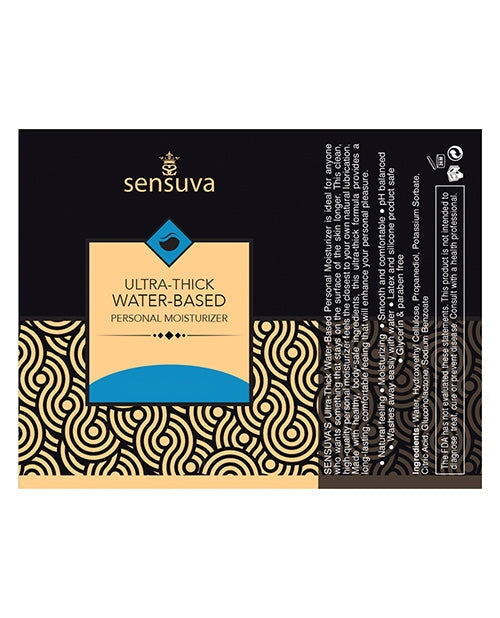 Sensuva Ultra Thick Water Based Personal Moisturizer - 8.12 Oz Unscented Sensuva Valencia Naturals