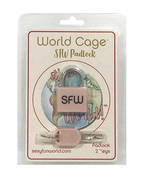 World Cage Sfw Padlock W-2 Keys World Cage