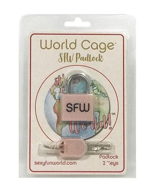 World Cage Sfw Padlock W-2 Keys World Cage 500