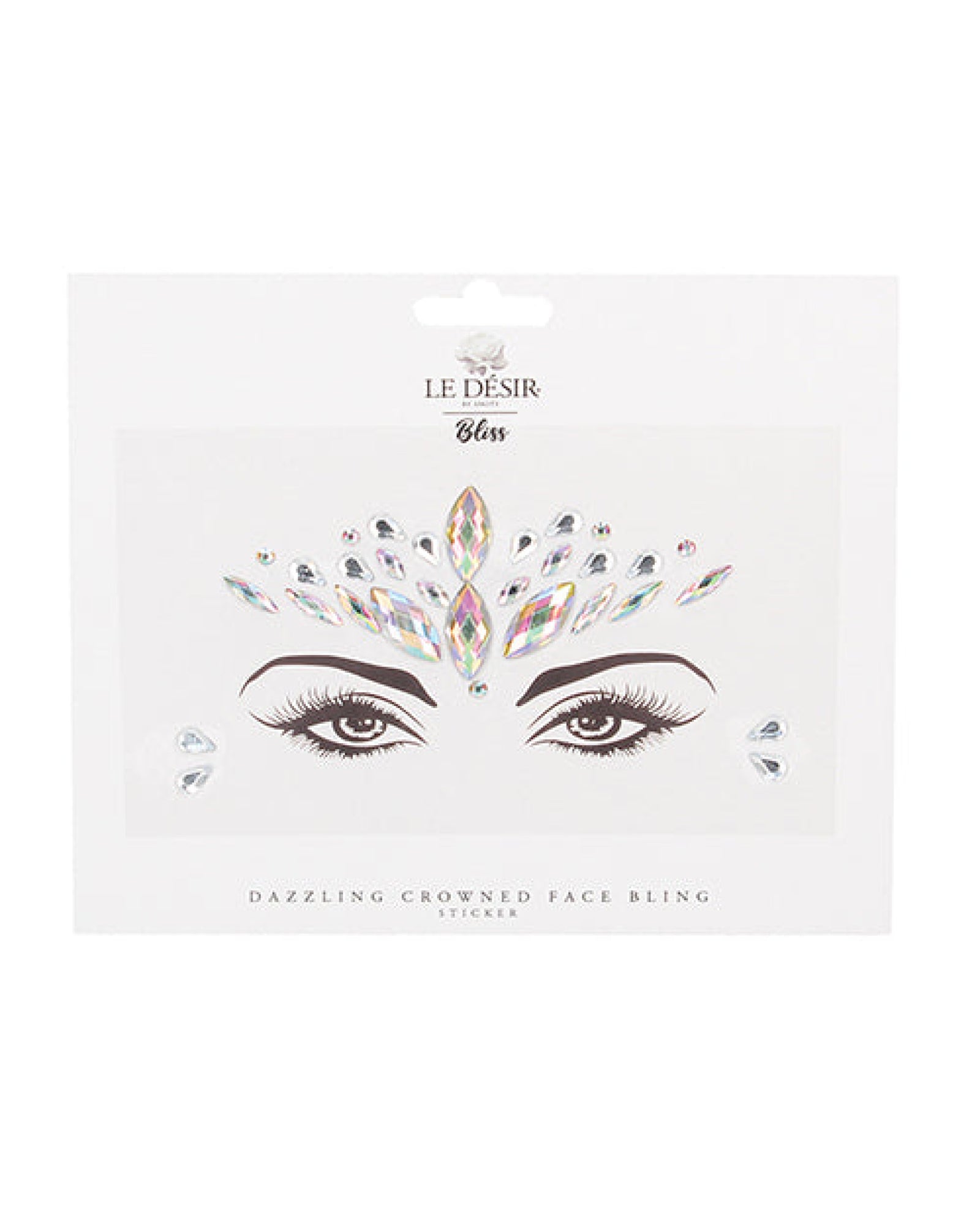 Shots Bliss Dazzling Crowned Face Bling Sticker O-s Shots