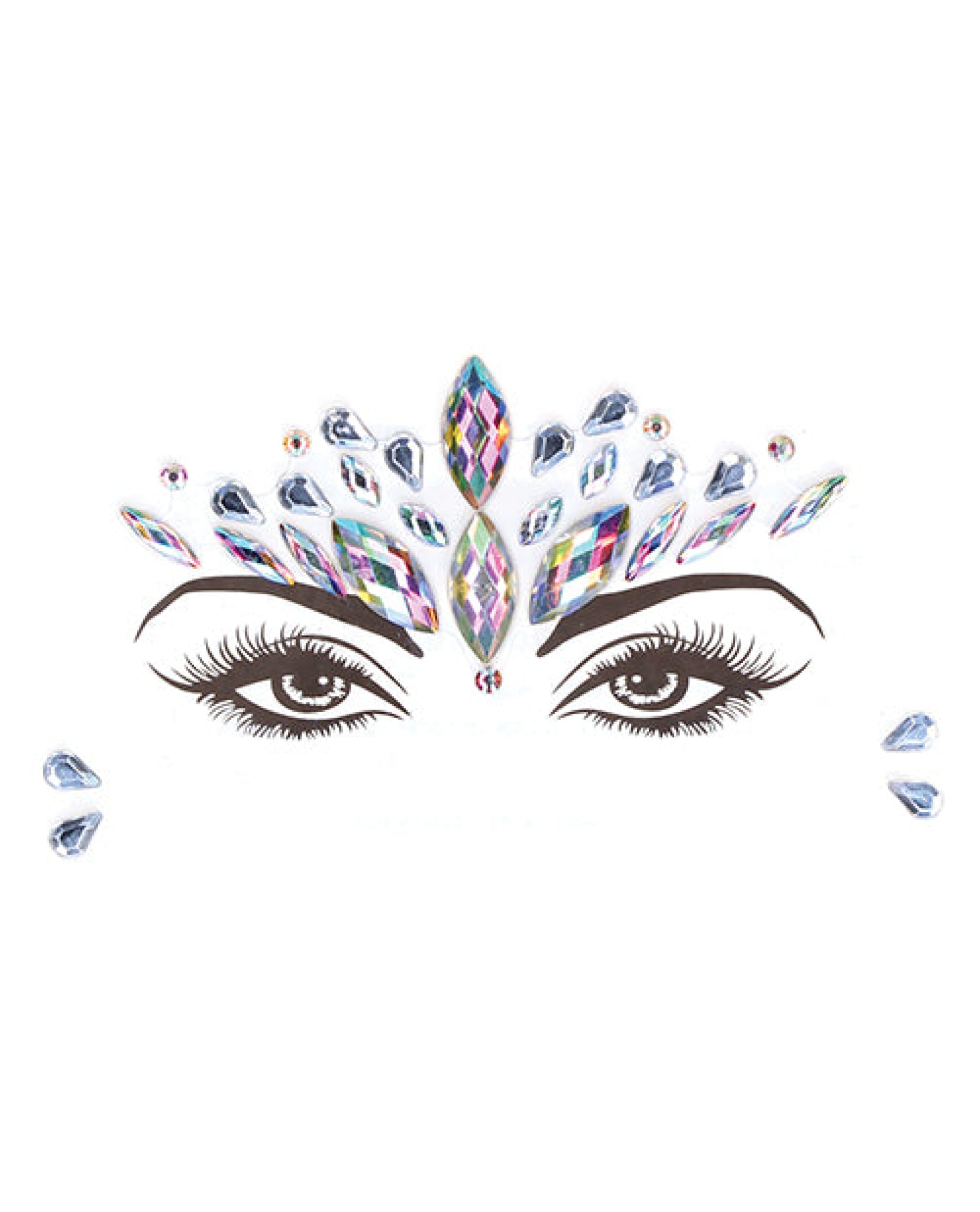 Shots Bliss Dazzling Crowned Face Bling Sticker O-s Shots