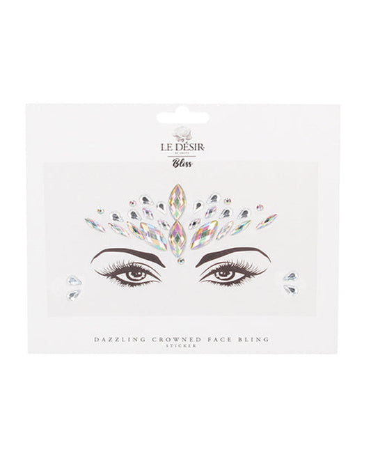 Shots Bliss Dazzling Crowned Face Bling Sticker O-s Shots 1657