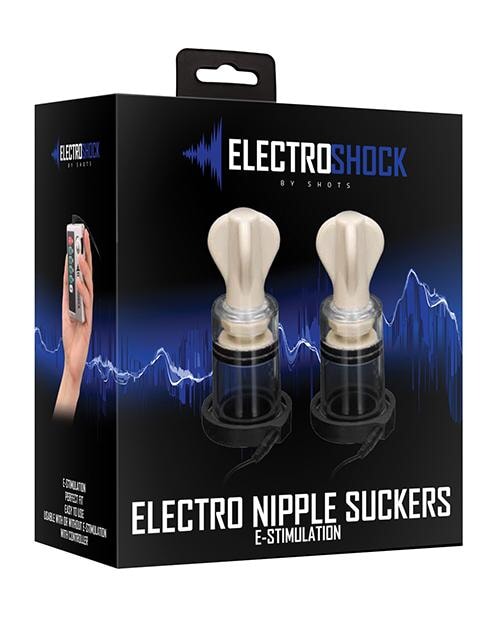 Shots Electroshock Nipple Suckers - Clear Shots
