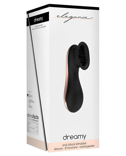 Shots Elegance Dreamy Oral Clitoral Stimulator - 10 Speed Black Shots