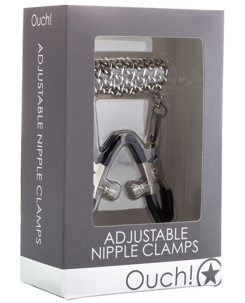 Shots Ouch Adjustable Nipple Clamps W/chain Shots America LLC