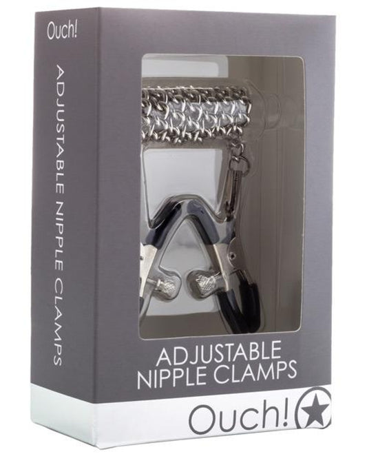 Shots Ouch Adjustable Nipple Clamps W/chain Shots America LLC 1657