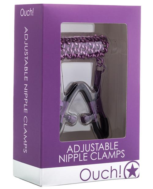 Shots Ouch Adjustable Nipple Clamps W/chain Shots America LLC