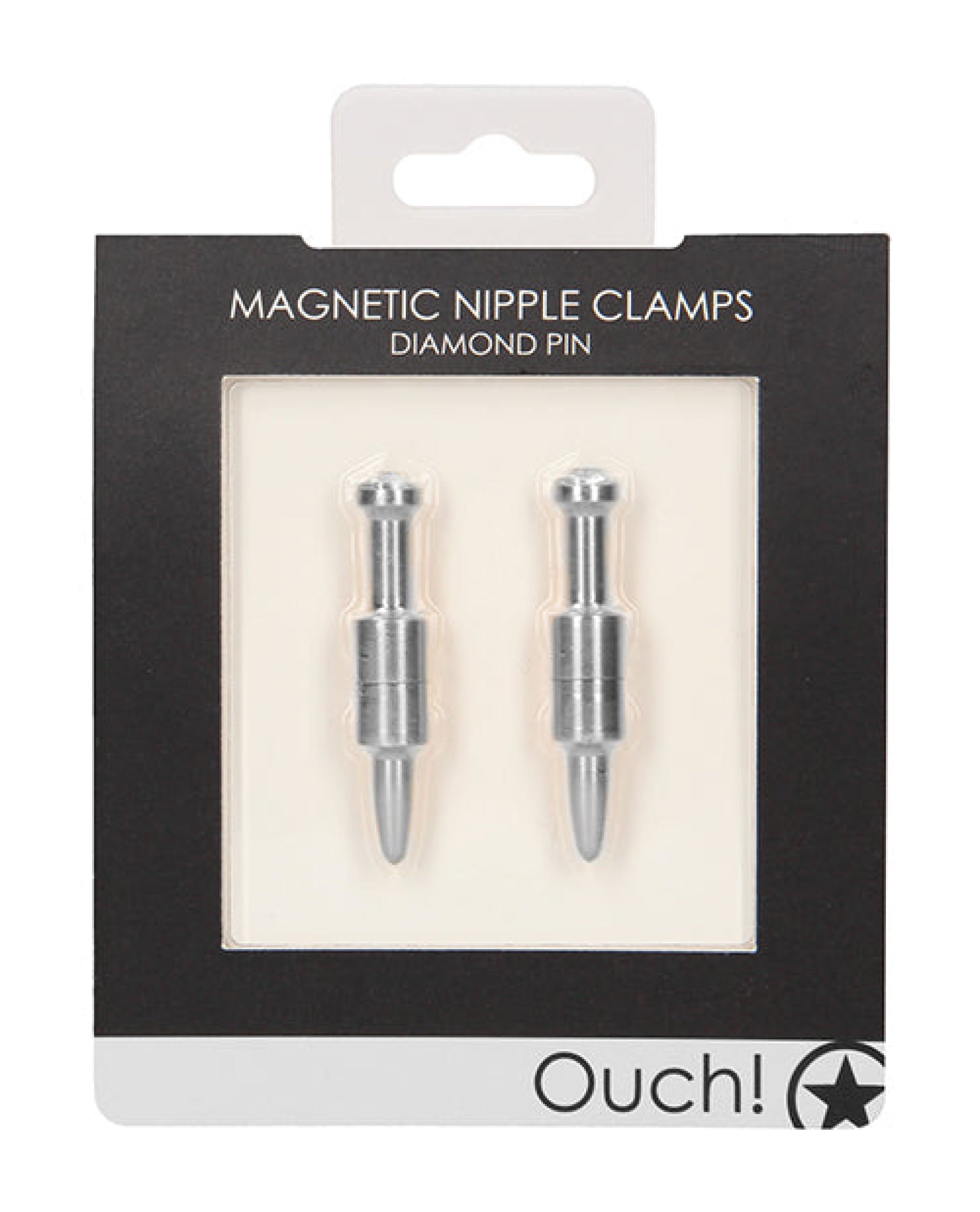 Shots Ouch Diamond Pin Magnetic Nipple Clamps Shots America LLC