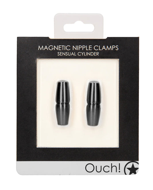 Shots Ouch Sensual Cylinder Magnetic Nipple Clamps Shots America LLC 1657