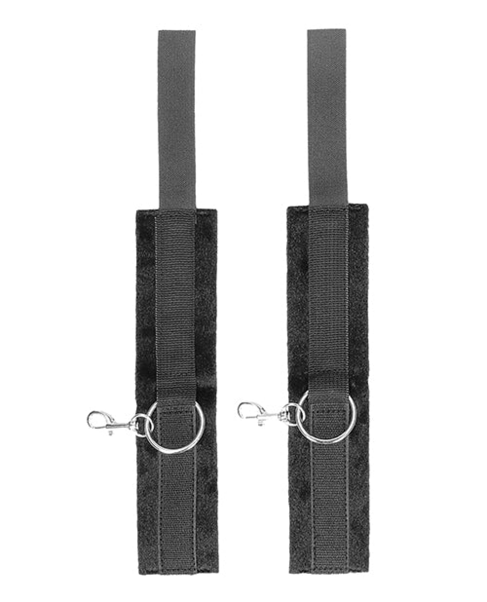 Shots Ouch Black & White Velcro Hand-ankle Cuffs - Black Shots