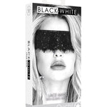 Shots Ouch Black & White Lace Mask W-elastic Straps - Black Shots