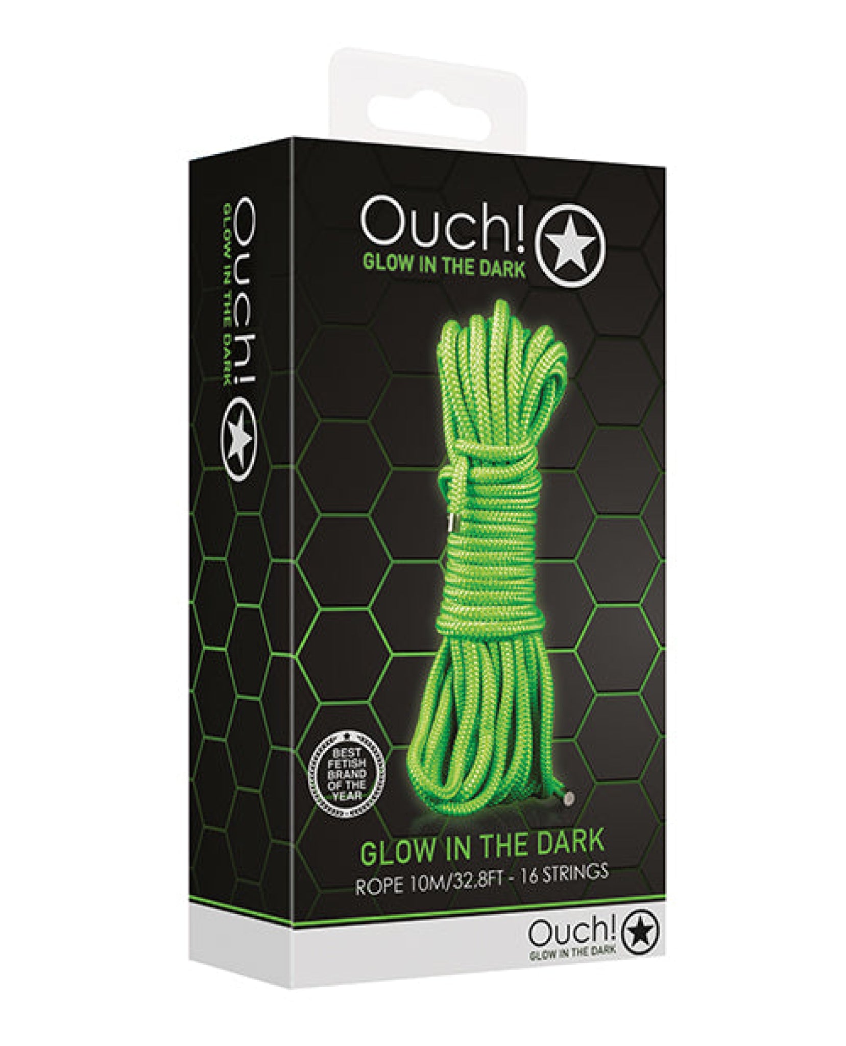 Shots Ouch Rope - 10m Glow In The Dark Shots America LLC