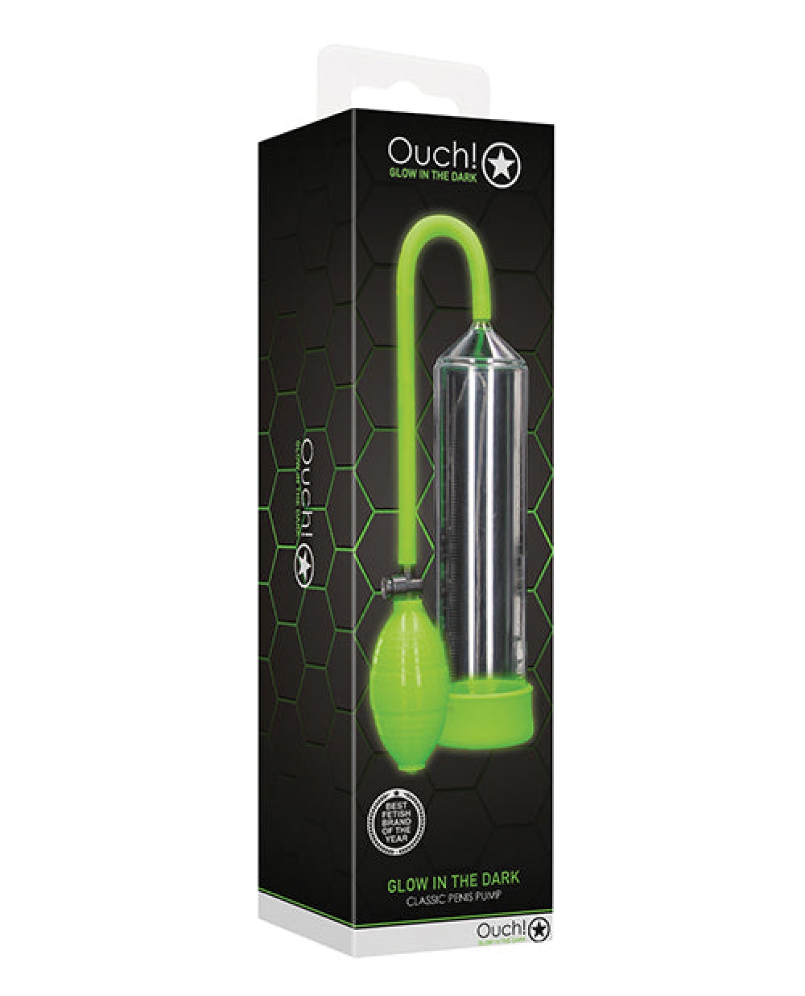 Shots Ouch Classic Penis Pump - Glow In The Dark Shots America LLC