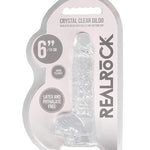 Shots Realrock Realistic Crystal Clear Dildo W/balls - Clear Shots