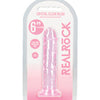 Shots Realrock Crystal Clear Straight Dildo W/suction Cup Shots