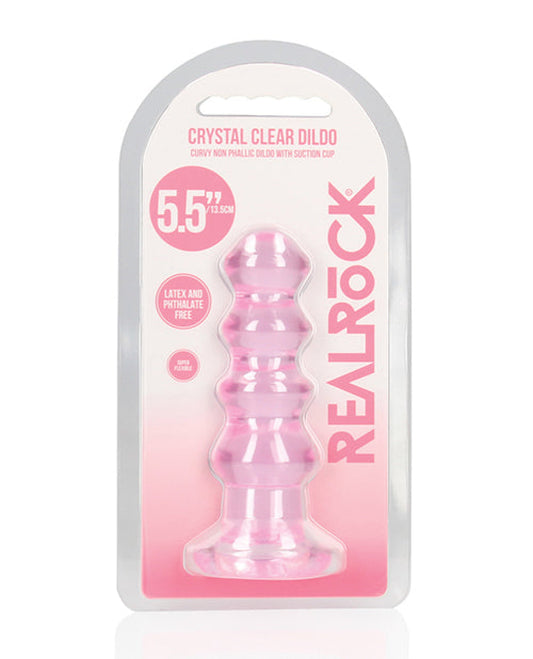 Shots Realrock Crystal Clear 5.5" Curvy Dildo/butt Plug Shots 1657