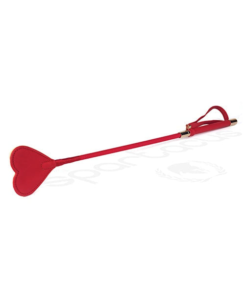 Spartacus Pu Riding Crop W/plush Heart Shape Tip Spartacus