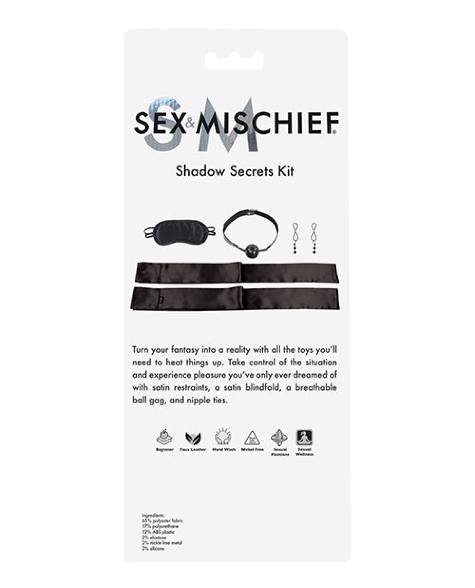 Sex & Mischief Shadow Secrets Kit - Black Sex & Mischief