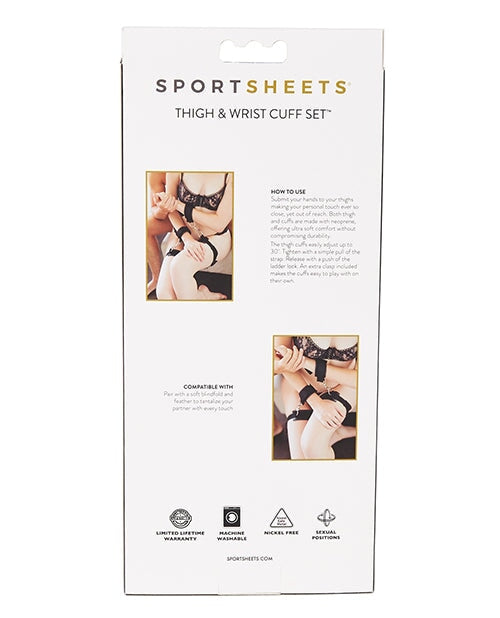 Sportsheets Thigh & Wrist Cuff Set Sportsheets
