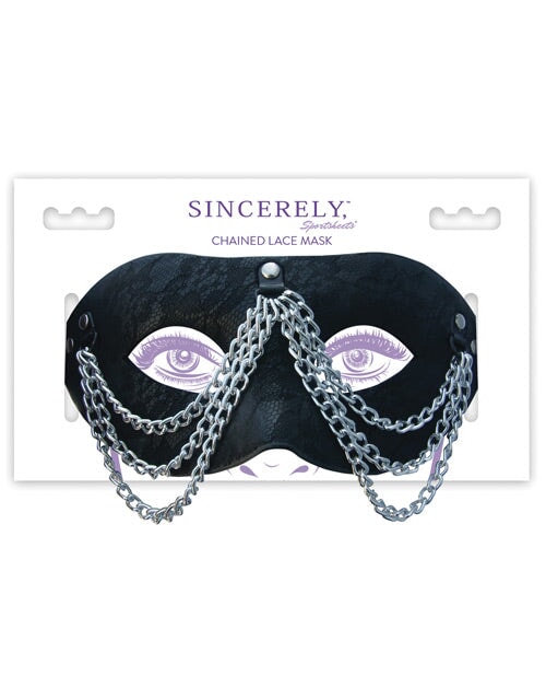 Sincerely Chained Lace Mask Sincerely